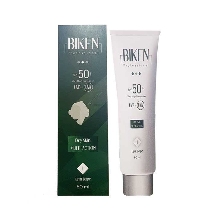 Dry Skin کرم ضدآفتاب +SPF50 رنگی بیکن پوست خشک 50 میل - Image 1